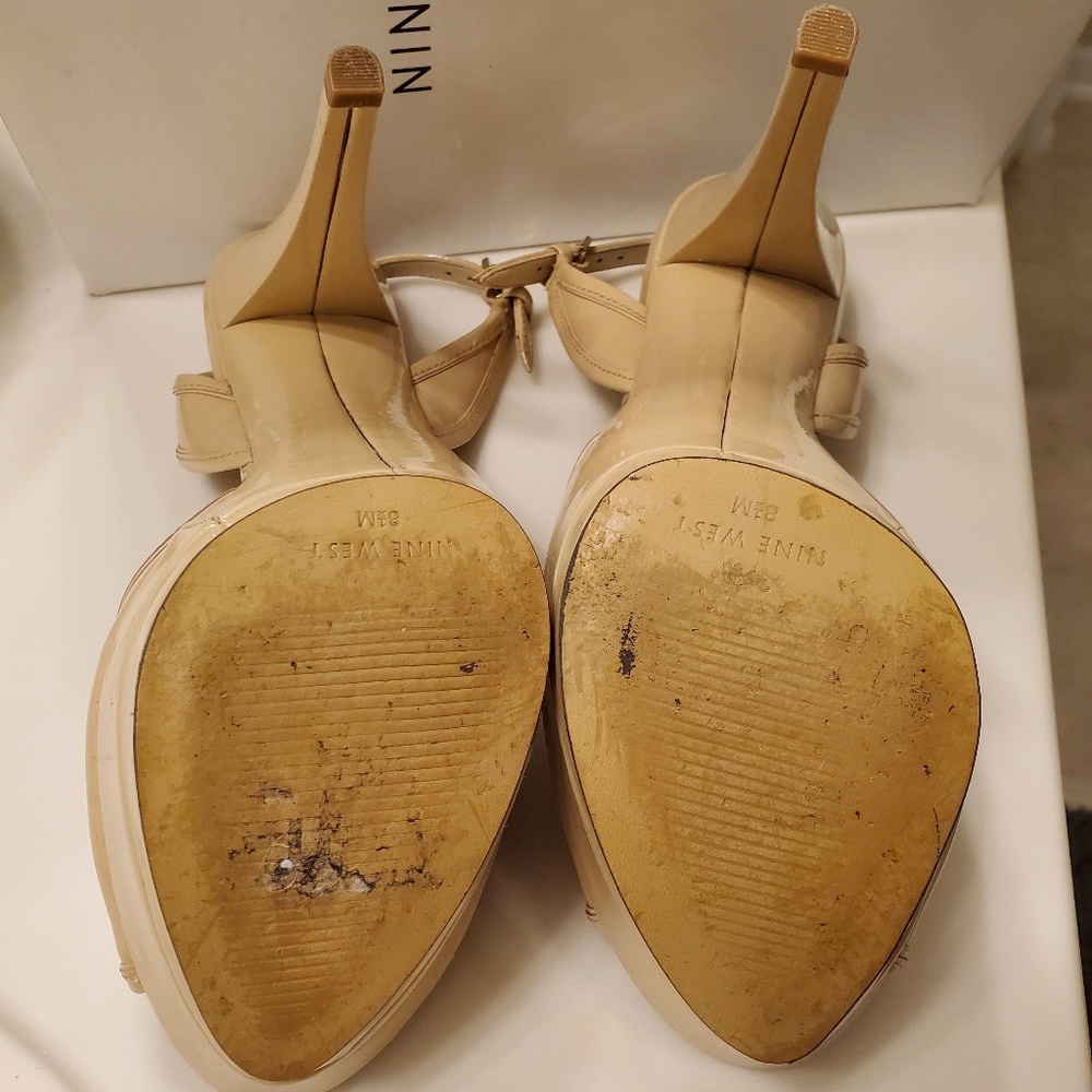 Nine West Nude Platform Heels - Picture 2 of 5